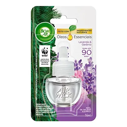 [REC][10 unid 14,95] Air Wick Difusor Elétrico Bom Ar Lavanda E Gerânio Refil 16Ml