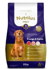 Ração Seca Nutrilus Pro+ 20kg Frango & Carne para Cães Adultos