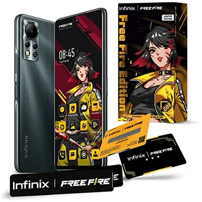 Smartphone Infinix Free Fire Limited Edition, 128GB, 6GB RAM, Câmera Tripla até 50 MP, Bateria de 5000mAh