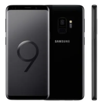 Smartphone Samsung Galaxy S9 Preto com 128GB, Tela Infinita de 5.8", Dual Chip, Android 8.0, Câmera 12MP, 4GB RAM e Processador Octa-Core - R$2549