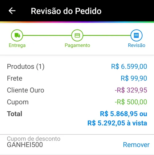 Imagem na descrição da promoção