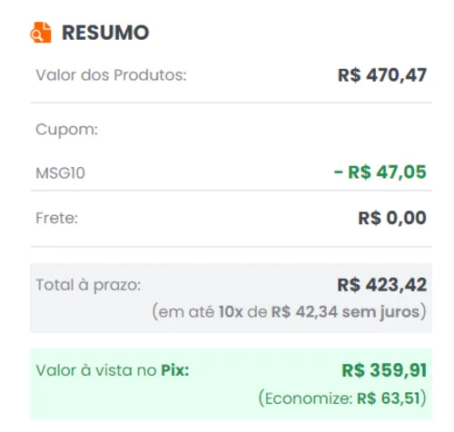 Imagem na descrição da promoção