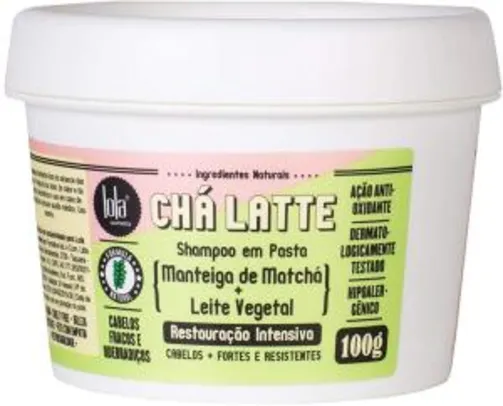 Shampoo em Pasta - Chá Latte - Matchá e Leite Vegetal, Lola Cosmetics | R$15