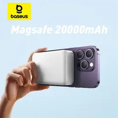 [MOEDAS R$255.53] Baseus-Carregador Magnético Sem Fio, Banco de Potência, Carregamento Rápido, 20000mAh, 20W