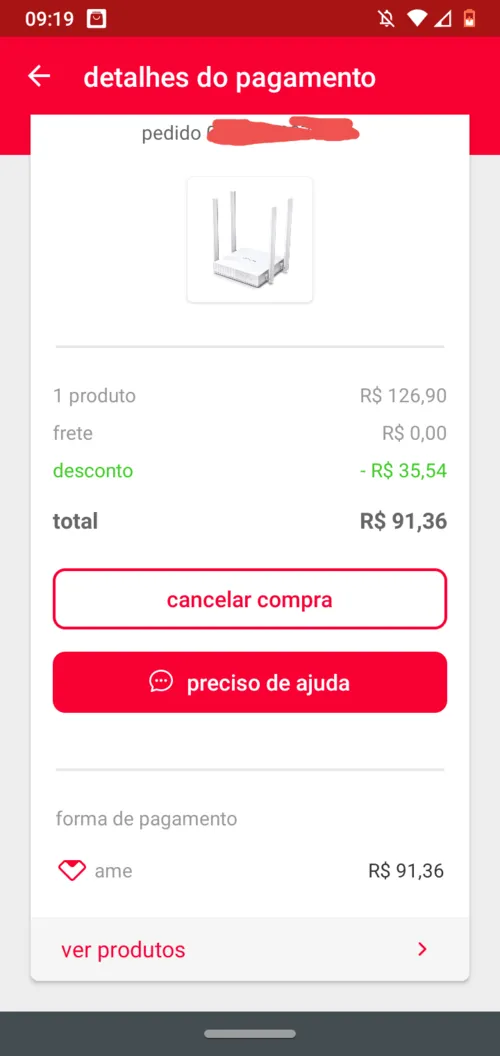 Imagem na descrição da promoção