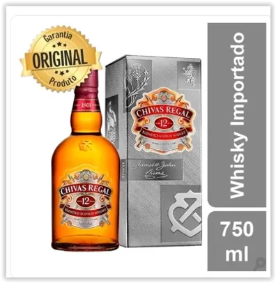 Whisky 12 Anos Chivas Regal 750ml