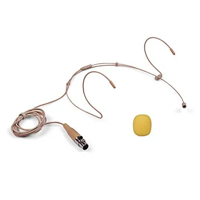 Fone de cabeça leve microfone condensador 3 pinos mini plugue XLR para transmissor bodypack sem fio