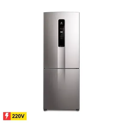 REEMBALADO: Geladeira Electrolux IB54S Bottom Frost Free 490L - Inox 220V