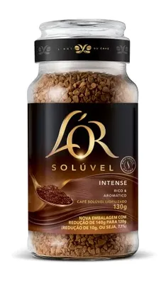 [Recorrência] [50% segunda unidade] L'OR Café Solúvel Intense Pote De Vidro 130G