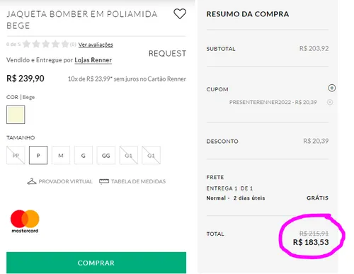 Imagem na descrição da promoção