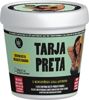 Máscara Tarja Preta Queratina Vegetal, Lola Cosmetics | R$25