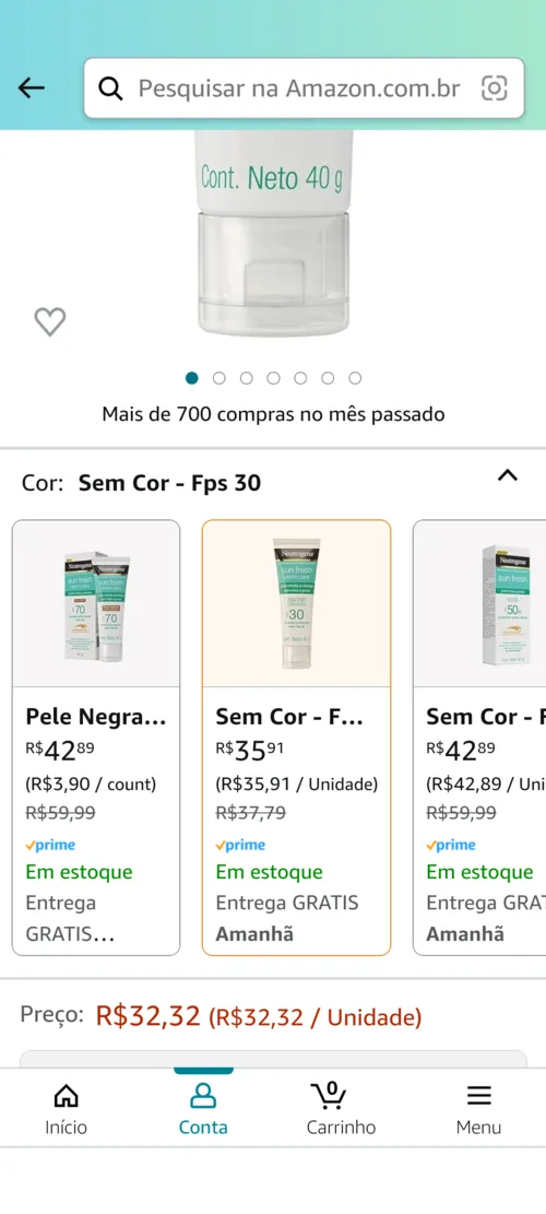 Imagem na descrição da promoção