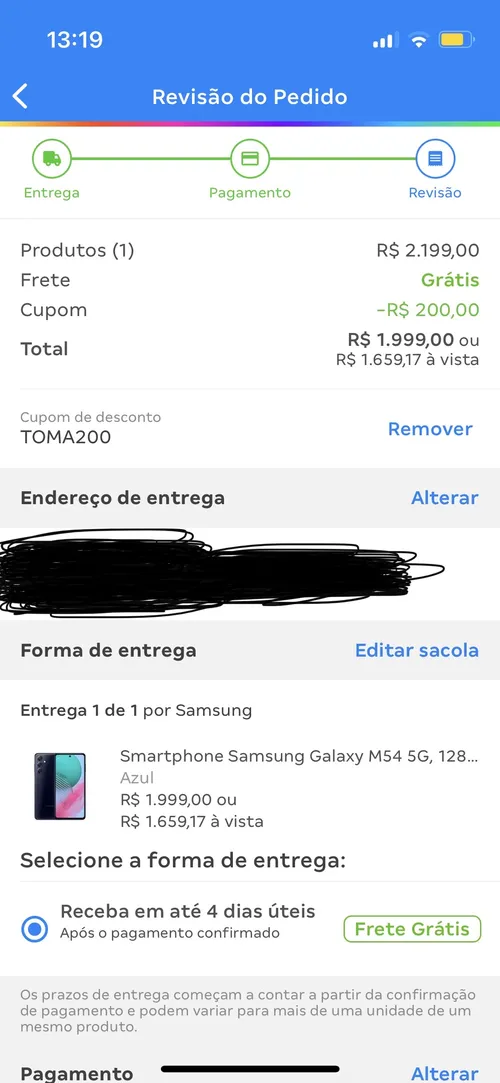 Imagem na descrição da promoção