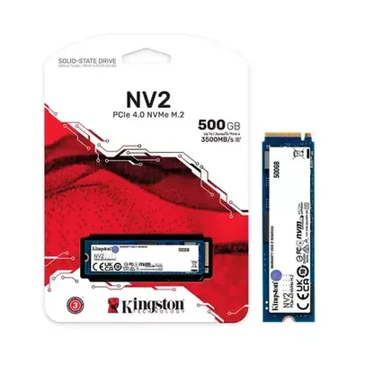 SSD Nvme Kingston NV2 500gb - 12 meses de Garantia - L: 3500 MB/s G: 2100 MB/s - Para PC e Notebook