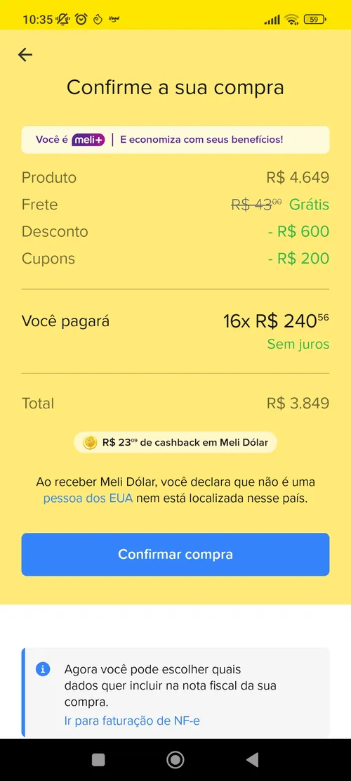 Imagem na descrição da promoção