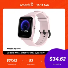 Smartwatch Amazfit Bip U Pro GPS 