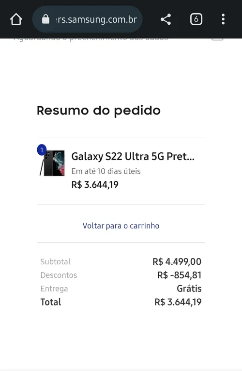 Imagem na descrição da promoção