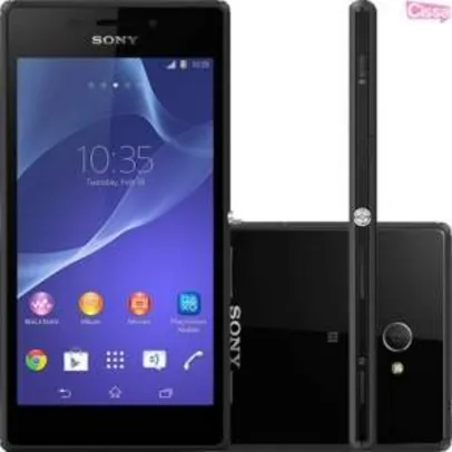 [Cissa Magazine] Smartphone Sony Xperia M2 D2306 Desbloqueado VIVO Preto por R$ 710