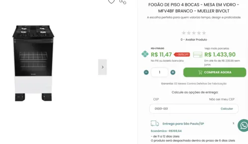 Imagem na descrição da promoção