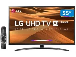 Smart TV 4K LED 55” LG 55UM7470PSA Wi-Fi HDR - Inteligência Artificial Controle Smart Magic