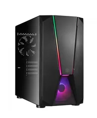 Gabinete Gamer SilverStone Fara V1M PRO, Mini Tower, RGB, Vidro Temperado, Preto, Micro-ATX, Sem Fonte, Com 2 Fans RGB, SST-FAV1MB-PRO