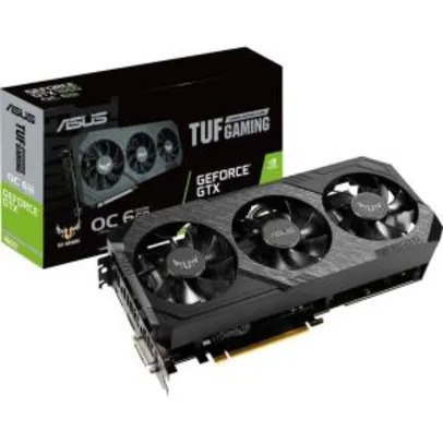 Placa de Vídeo Asus GeForce TUF3 GTX 1660 OC, 6GB GDDR5