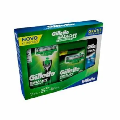 Kit Gillette Mach3 Sensitive com 1 Aparelho + 2 Refis + Mini Gel
Grátis