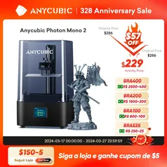 Impressora 3d ANYCUBIC Photon Mono 2 LCD UV Resina Impressora 3D Impressão 3D de alta velocidade 6,6