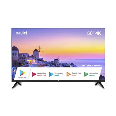 (AME R$1259,40) Smart TV DLED 50" 4K Multi Android, 3 HDMI, 2 USB - TL048M