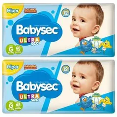 Fralda Babysec UltraSec Galinha Pintadinha G - 136 Unidades