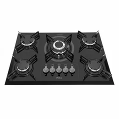 Cooktop Philco 5 Bocas Superautomático Bisotê Preto Bivolt PCT05TC