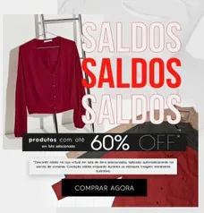 Saldão Renner produtos com até 60% de desconto + 15% pagando com cartão Mastercard + frete grátis .