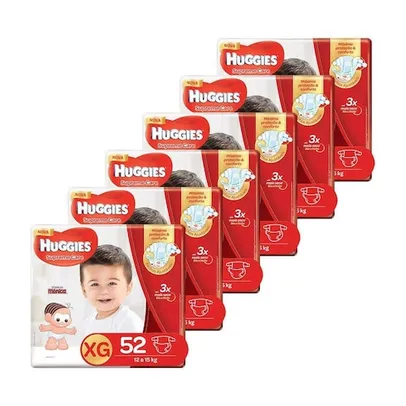 Kit de Fraldas Huggies Hiper Supreme Care XG 312 Unidades