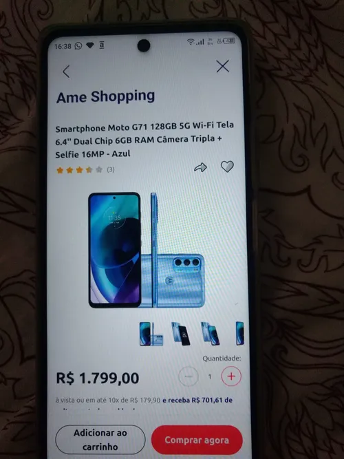 Imagem na descrição da promoção