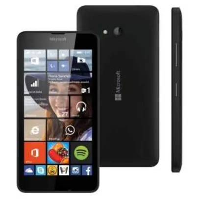 [Ponto Frio/Microsoft] Smartphone desbloqueado Microsoft Lumia 640 Dual DTV Preto com Windows Phone 8.1, Tela 5", 4G - VIVO