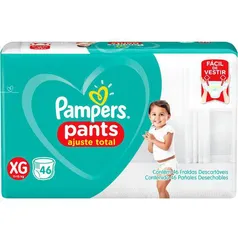 3 Pacotes Fralda Pampers Pants XG -Total 138 unidades = 0,71 p/fralda