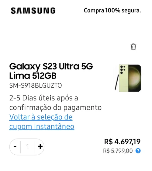 Imagem na descrição da promoção