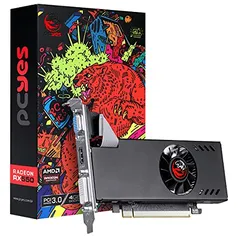 PLACA DE VIDEO AMD RADEON RX 550 4GB GDDR5 128 BITS SINGLE-FAN - GRAFFITI SERIES -PJR550X4GB - PCYES