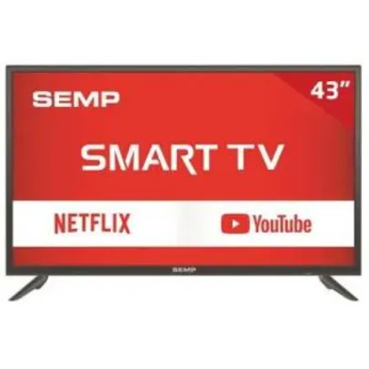 Smart TV LED 43" S3900S Semp TCL, Full HD HDMI USB com Wi-Fi Integrado R$1289