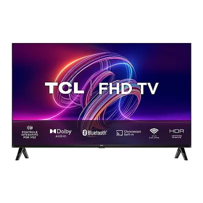 TCL LED SMART TV 32” S5400AF Melhor opção pra monitor 32” FHD ANDROID TV, PRETO