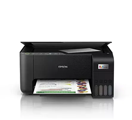 Multifuncional Epson EcoTank L3250 - Tanque de Tinta Colorida, Wi-Fi Direct, USB, Bivolt, Preto