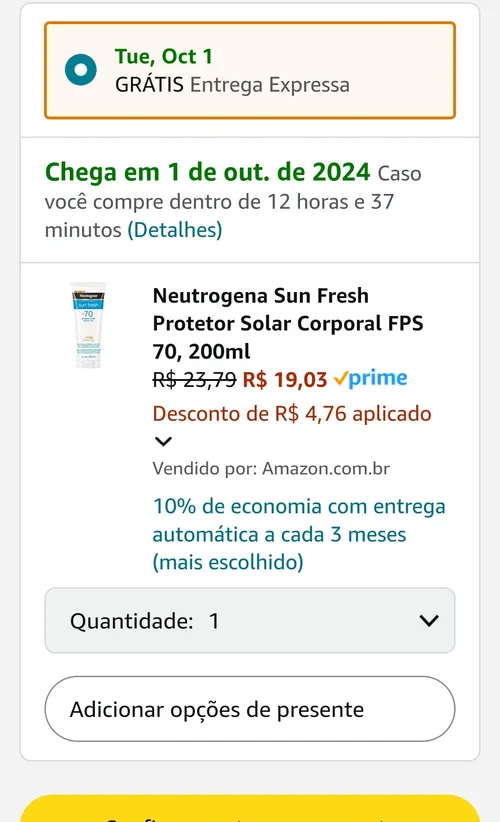 Imagem na descrição da promoção