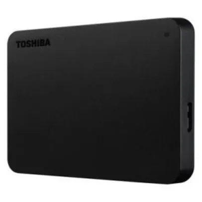 HD Toshiba Portátil Canvio Basics USB 3.0 1TB Preto - HDTB410XK3AA