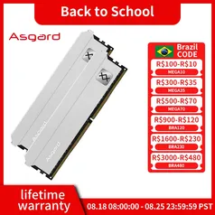 (GPAY/Com taxas) Memória Ram Asgard T3  2x16GB DDR4 3200mhz