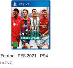 Jogo EFootball PES 2021 - PS4 - R$85