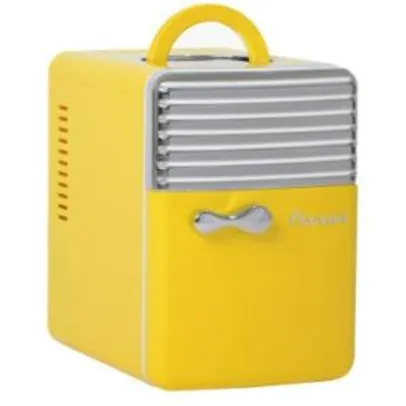 Mini Refrigerador e Aquecedor Portátil 5 Litros Amarelo Bivolt ou 12V com Alça para Transporte - Fixxar R$ 199,90