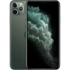 [AME R$6.440] iPhone 11 Pro Max 256GB Verde Meia-Noite 6,5" iOS 4G + Wi-Fi Câmera 12MP - Apple