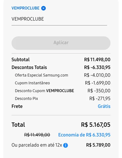 Imagem na descrição da promoção