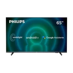 Smart TV LED 65 Philips 65PUG7906/78 4K UHD Android com Wi-Fi, 2 USB, 4 HDMI, Dolby Vision e Atmos, 60Hz