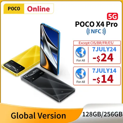 Smartphone Poco X4 pro 5g versão global 6/128gb